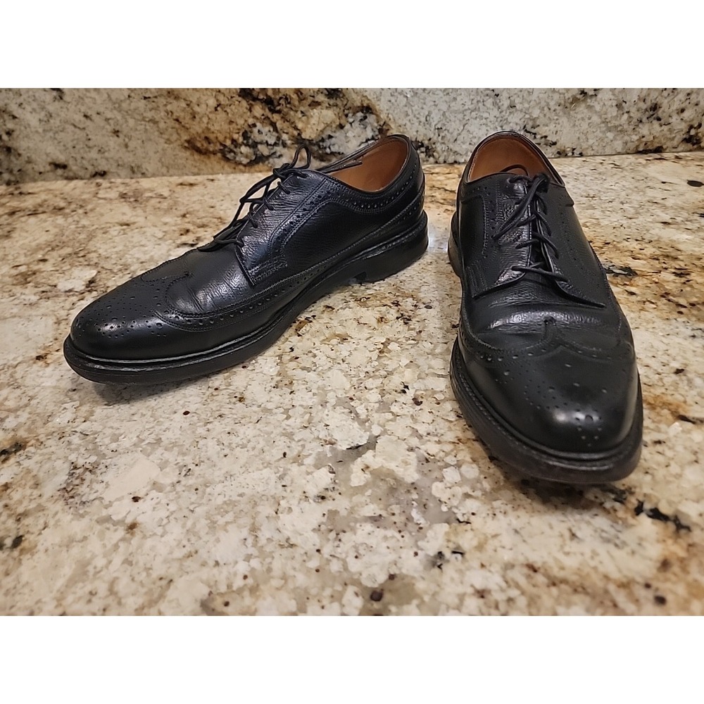 Vintage Florsheim Imperial 96624 Wingtip Oxford Dress Shoes 9.5 B 5 Nail V Nail